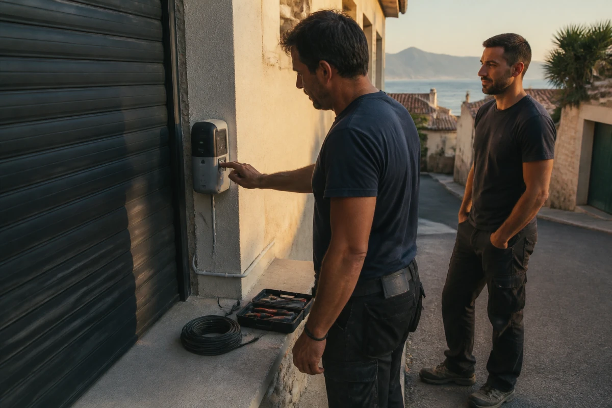 Motorisation porte de garage Cabris