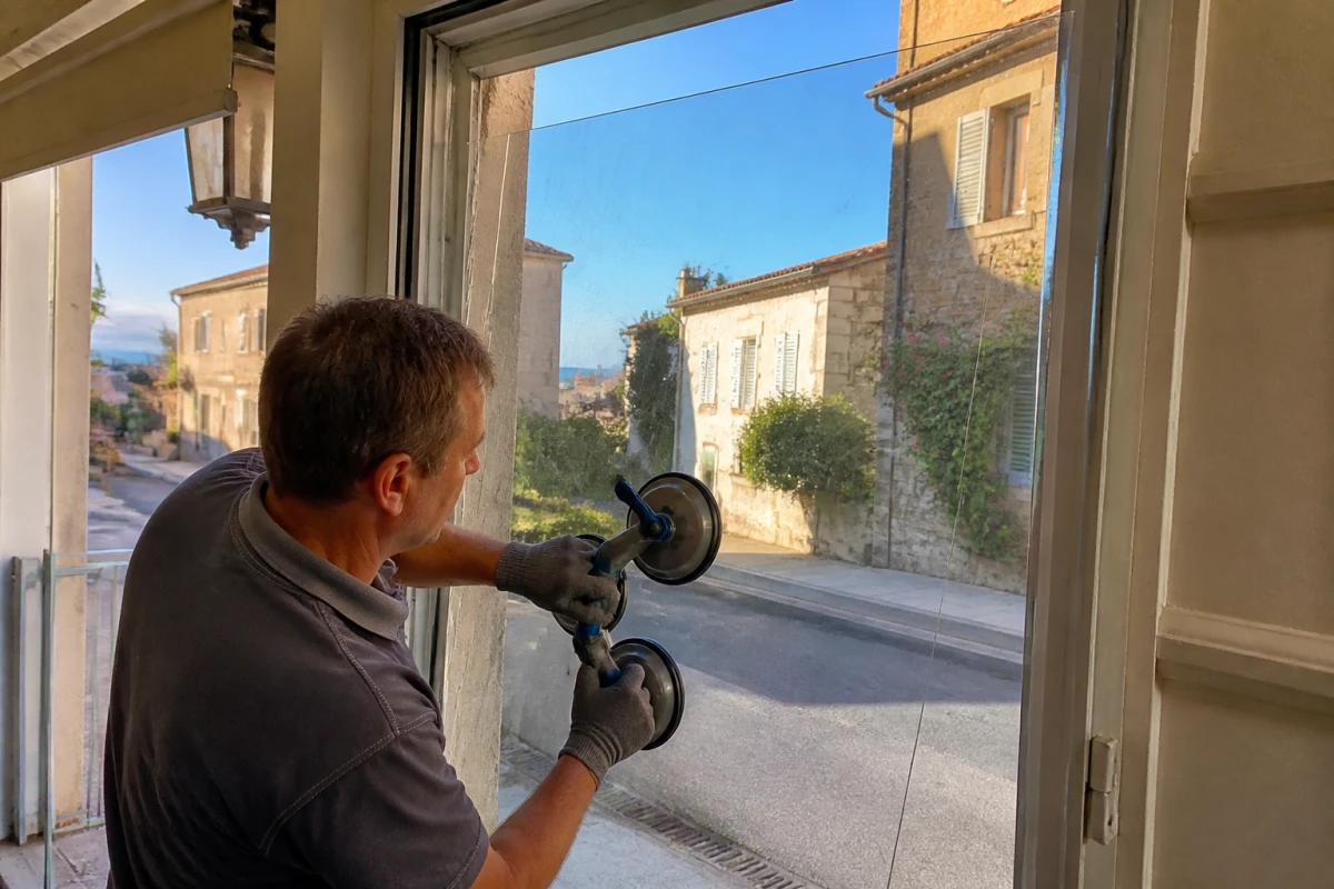 Vitrier urgence remplacement vitre cassée Carros